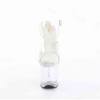 Pleaser - FLAMINGO808MLS Ankle strap sandal, Pole dance shoes - Off white/Transparent Product image
